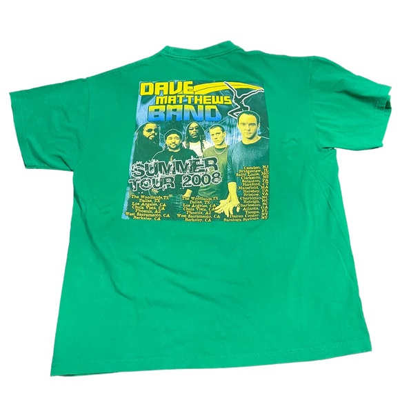 Dave Matthew’s 2008 Summer Tour T Shirt size L ago XL - Picture 6 of 9